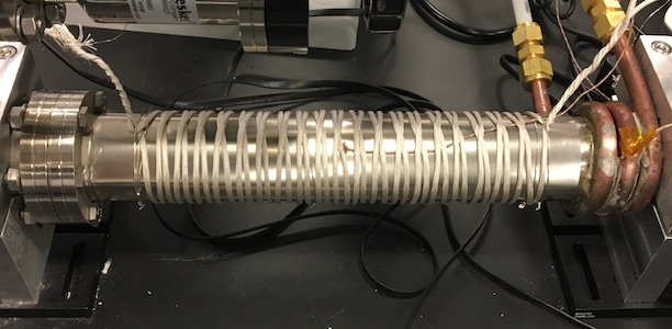 nichrome wire wrapped around heat pipe