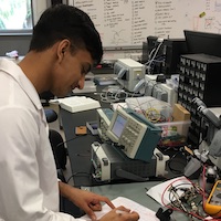 Dikshant in the lab