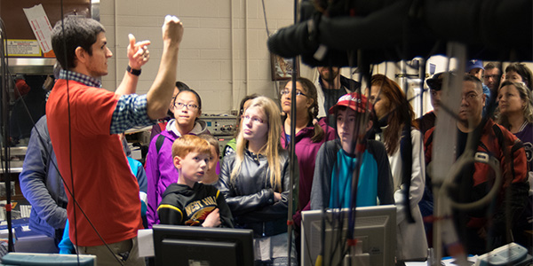 Ben showing off the lab in Toronto