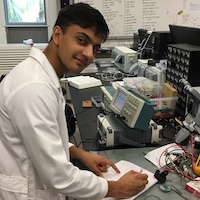 Dikshant in the lab